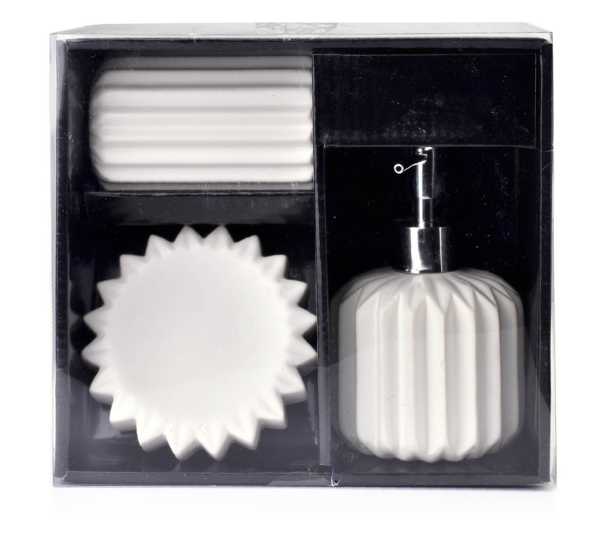 BADEZIMMERZUBEHÖR Ferra Weiß 20/22/9 cm Keramik - Weiß, Keramik (22/9/20cm) - Mondex