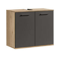 WASCHBECKENUNTERSCHRANK Der Waschbär - Anthrazit, Holzwerkstoff (70/60/34cm) - Mokebo