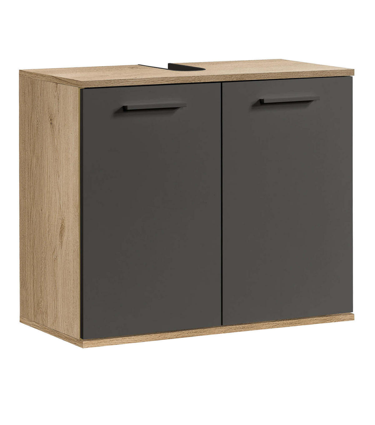 WASCHBECKENUNTERSCHRANK Der Waschbär - Anthrazit, Holzwerkstoff (70/60/34cm) - Mokebo