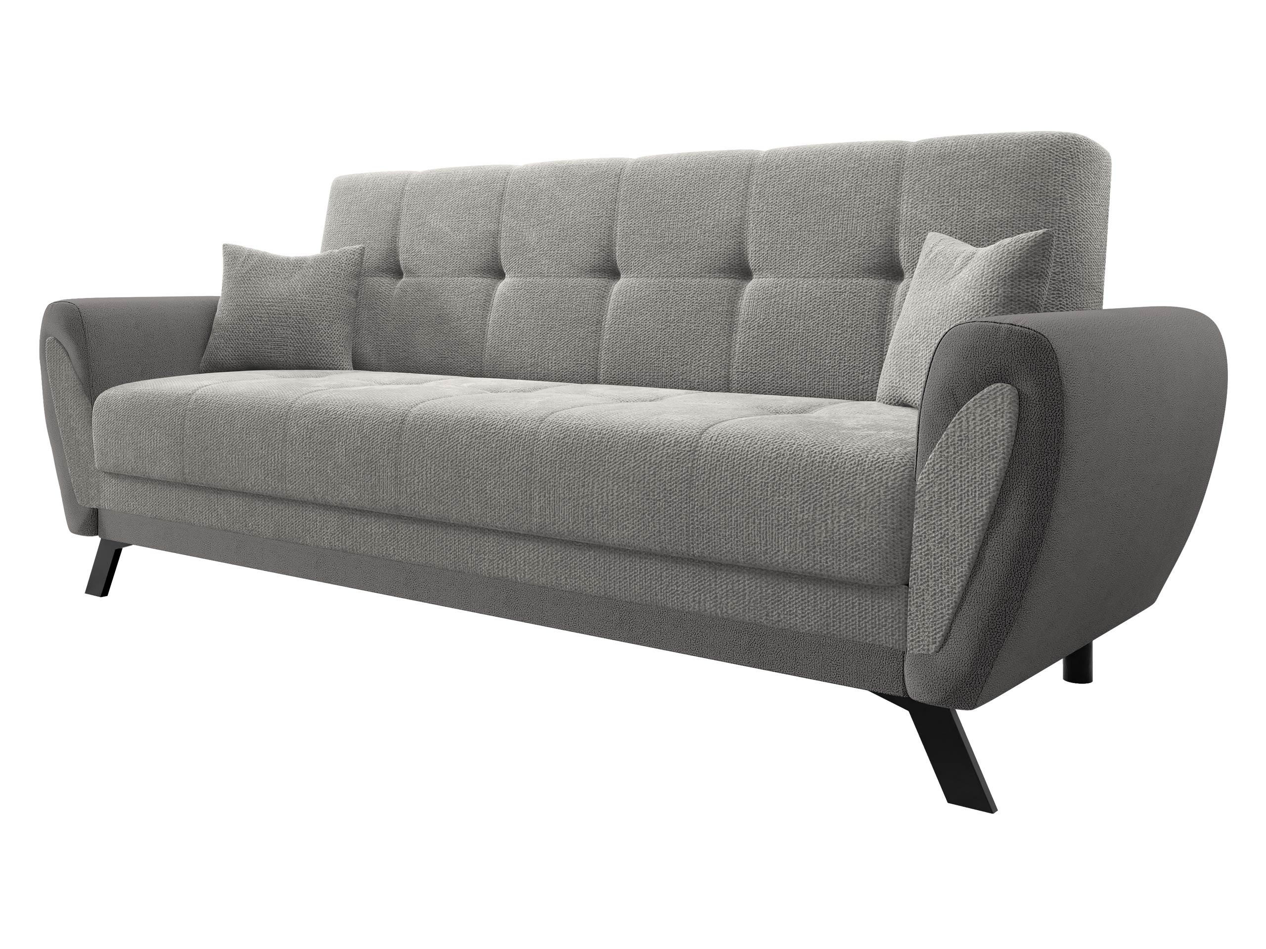 SCHLAFSOFA Kaja - Greige/Hellgrau, Holz/Textil (228/93/90cm) - MIRJAN24