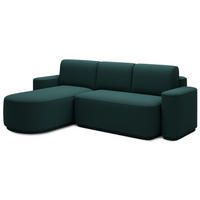 ECKSOFA RUMA - Dunkelgrün (Enjoy 35) - Dunkelgrün, Holzwerkstoff (285/180cm) - Möblo