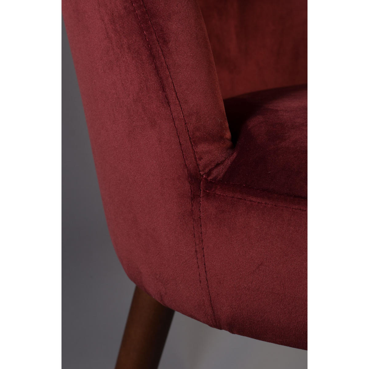 ESSZIMMERSTUHL Barbara Rot - 2 er Set - Rot, Textil (51/85.5/59cm) - Dutchbone