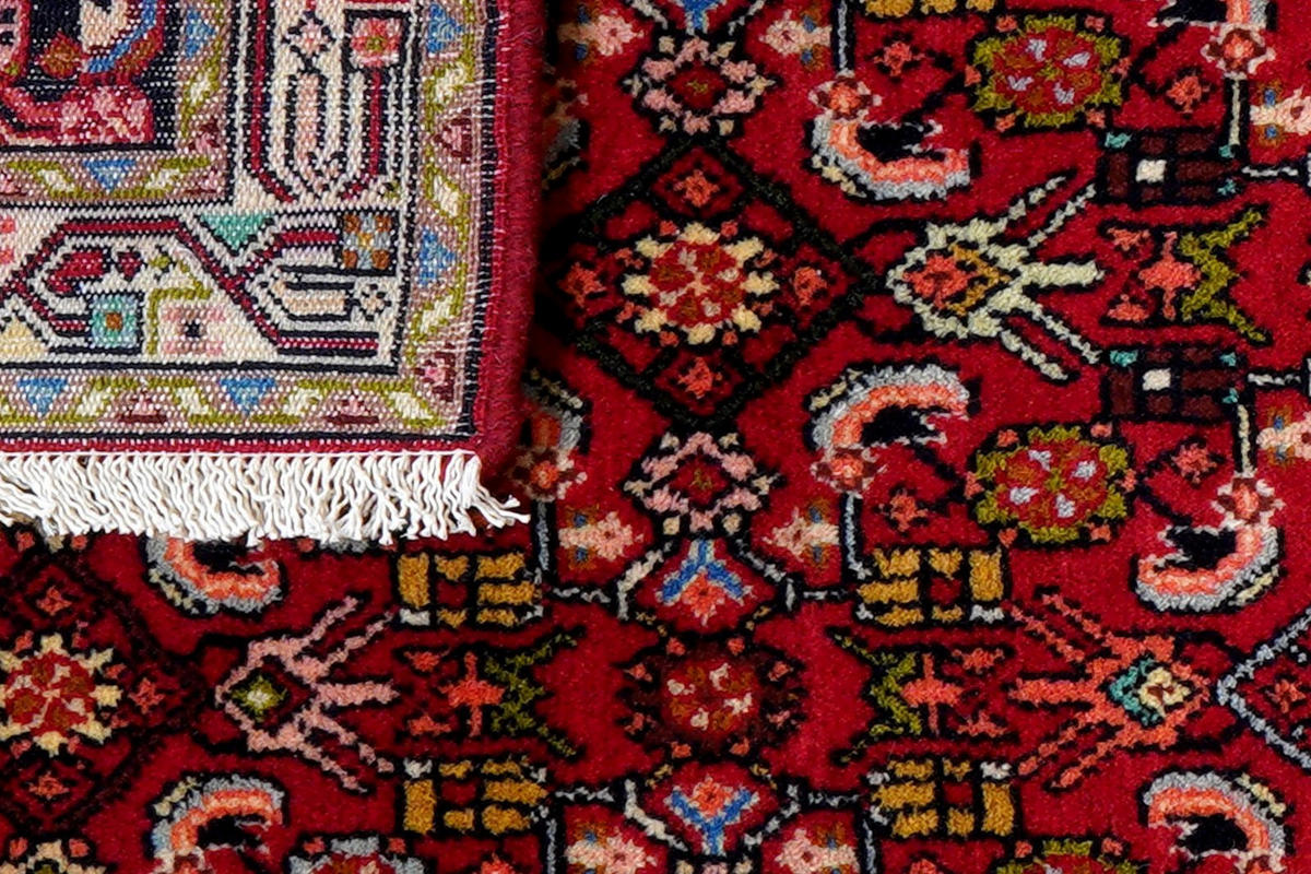 LÄUFER Orient handgeknüpft Assadabad Rot 204/79 cm Schurwolle - Rot, Textil (79/204cm) - Looma
