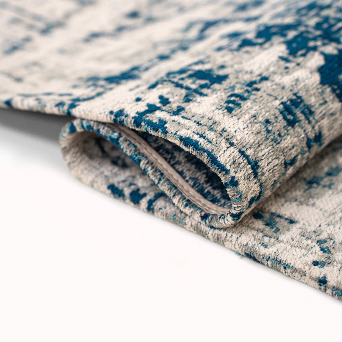TEPPICH Bronx Azurite Mad Men Griff 200/280 cm - Blau, Textil (200/280cm) - Louis De Poortere