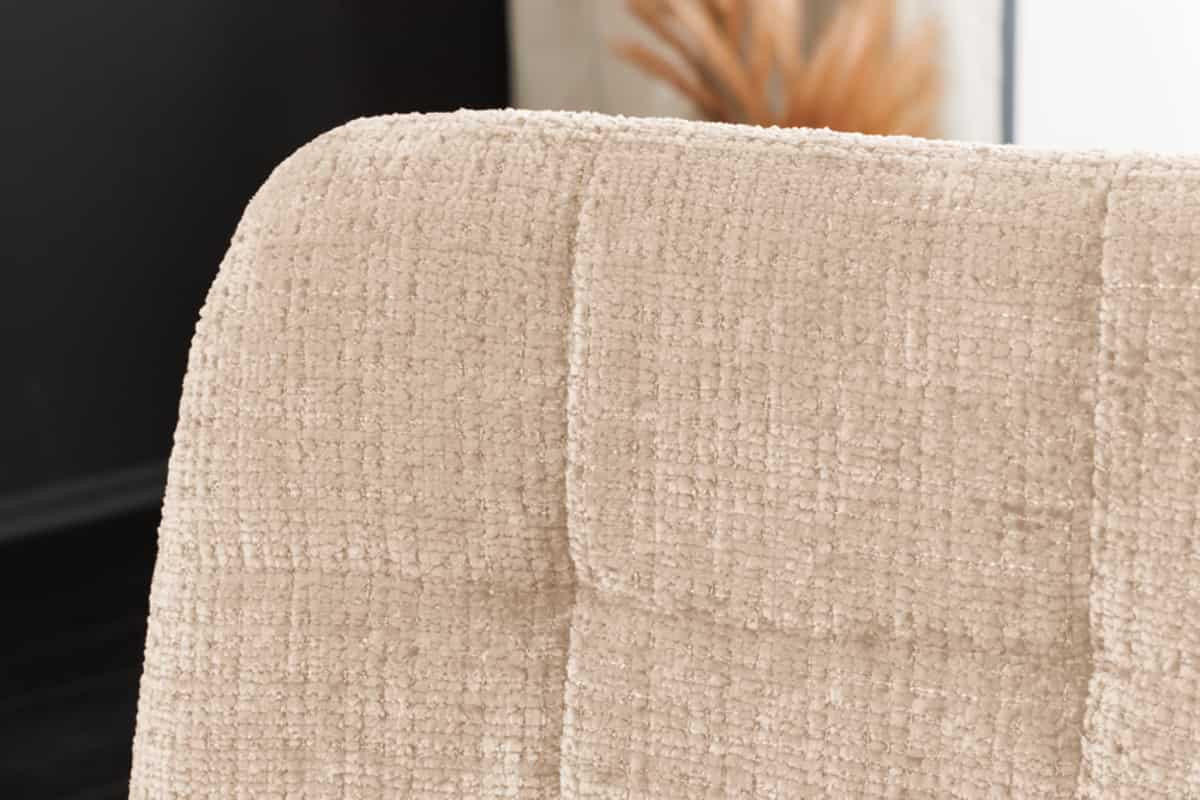 STUHL TRES CHIC Chenille Greige 90 cm - Champagner/Beige, Kunststoff/Textil (54/88/44cm) - riess-ambiente