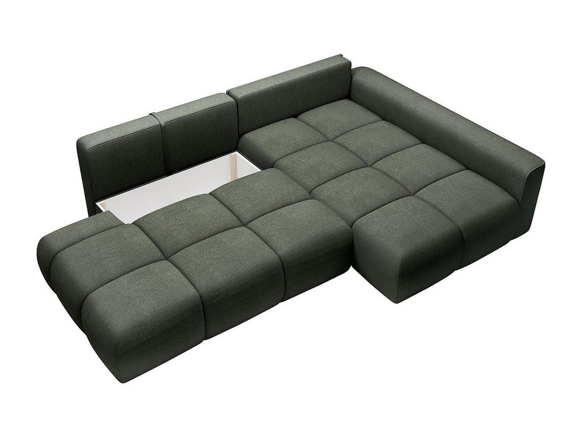 SCHLAFSOFA - 5 Personen - Stoff - Tannengrün - - Waldgrün, Textil (282/88/176cm) - Vente-Unique