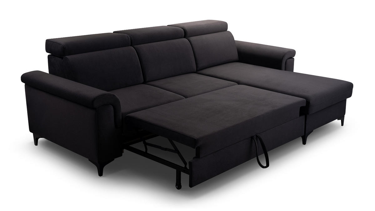ECKSOFA VERMO ANTHRAZIT - Anthrazit, Textil (252/170cm) - Luxkor24