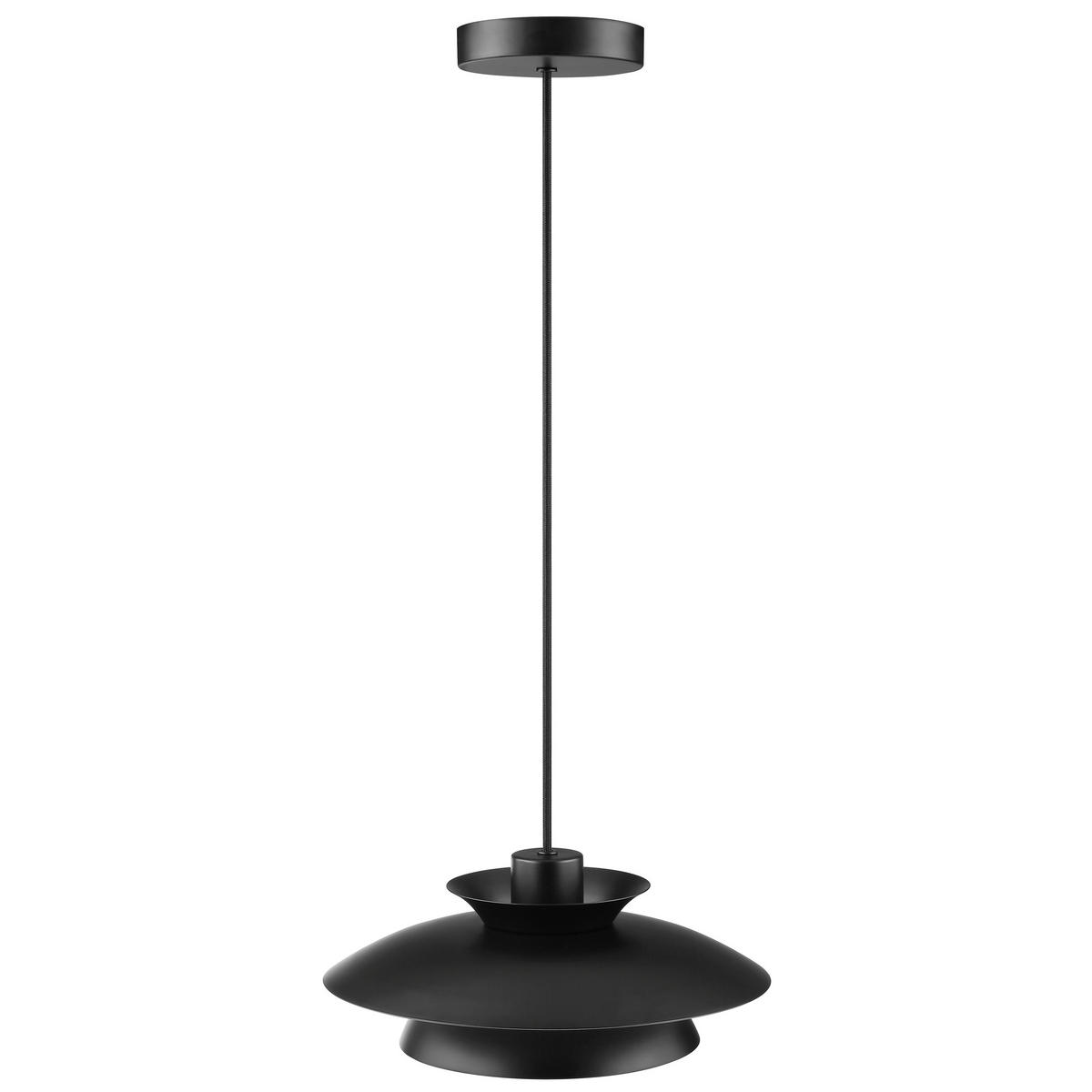 LED DECKENLEUCHTE Appia Schwarz matt 30,5/30,5/120 cm - Schwarz, Metall (30.5/30.5/120cm) - Brilliant