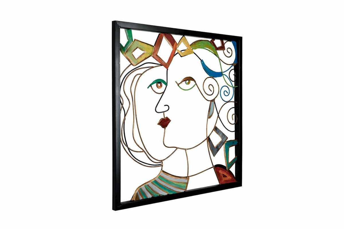METALLBILD Bunt 60/60 cm - Multicolor, Metall (1.48/60cm) - KUNSTLOFT