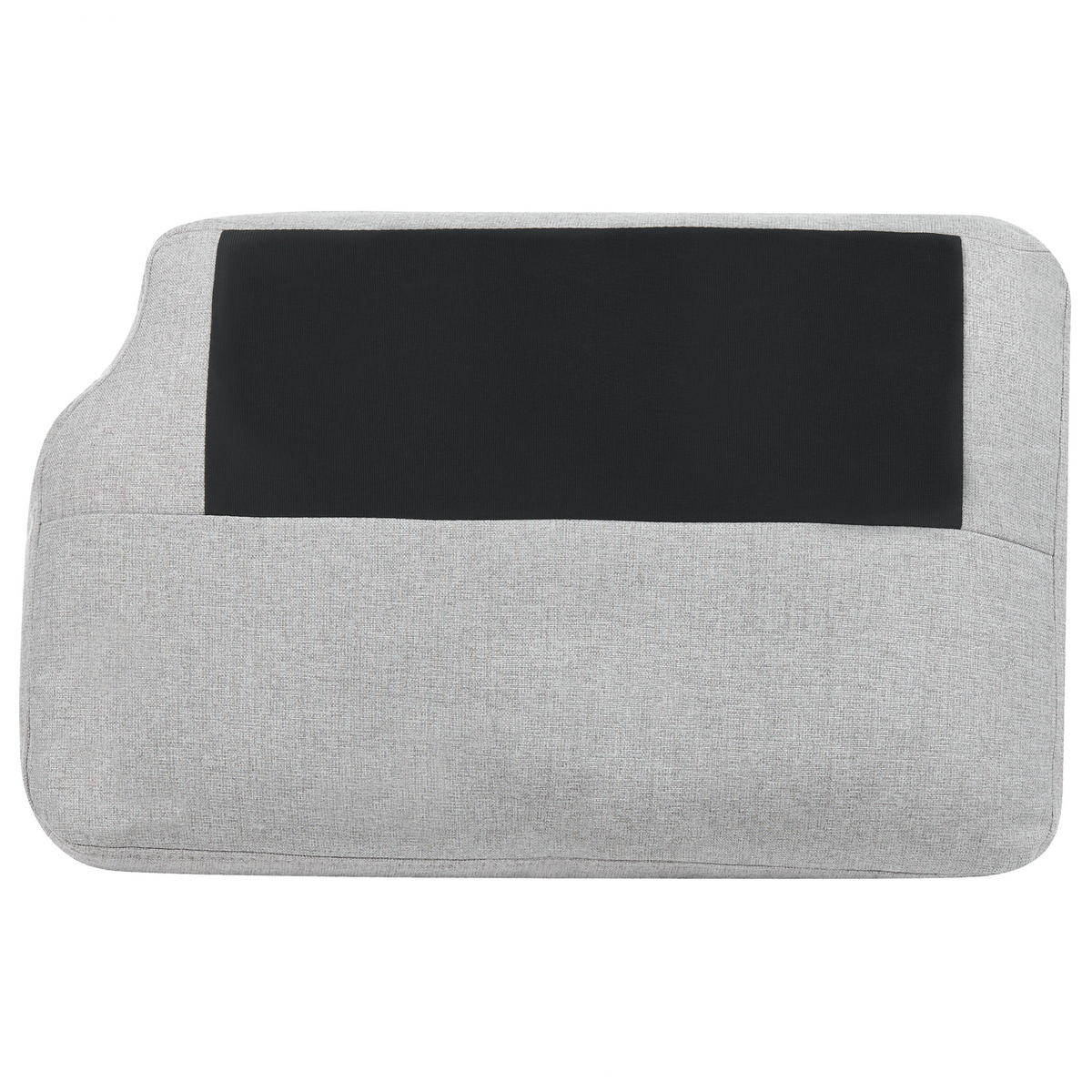2-SITZER-SOFA hellgrau Ginnerup - Dunkelbraun/Grau, Textil (154/84/76cm) - Beliani