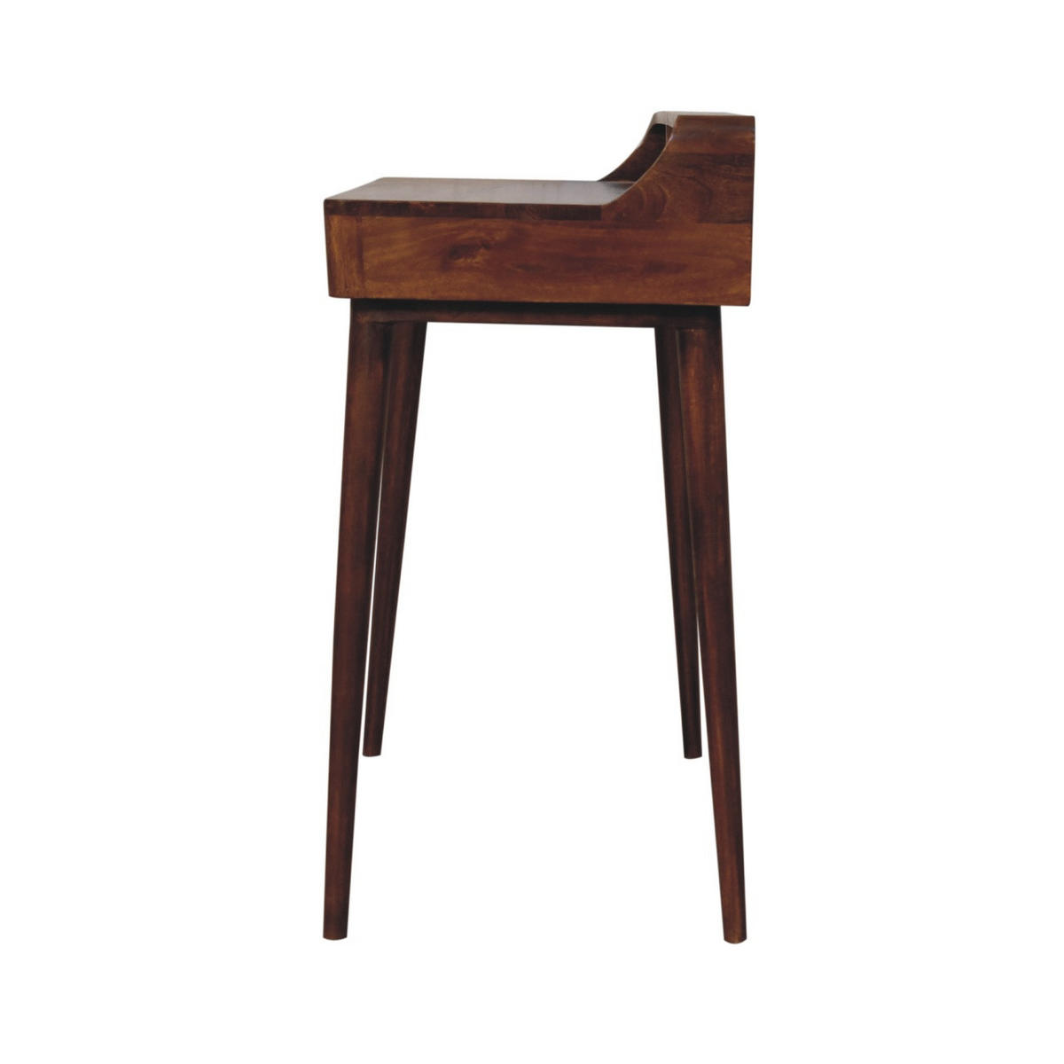 KONSOLE Elevated Kastanie, 2 Schubladen, Dunkelbraun - Dunkelbraun/Messingfarben, Mangoholz/Holz (45/100/88cm) - Artisan Furniture
