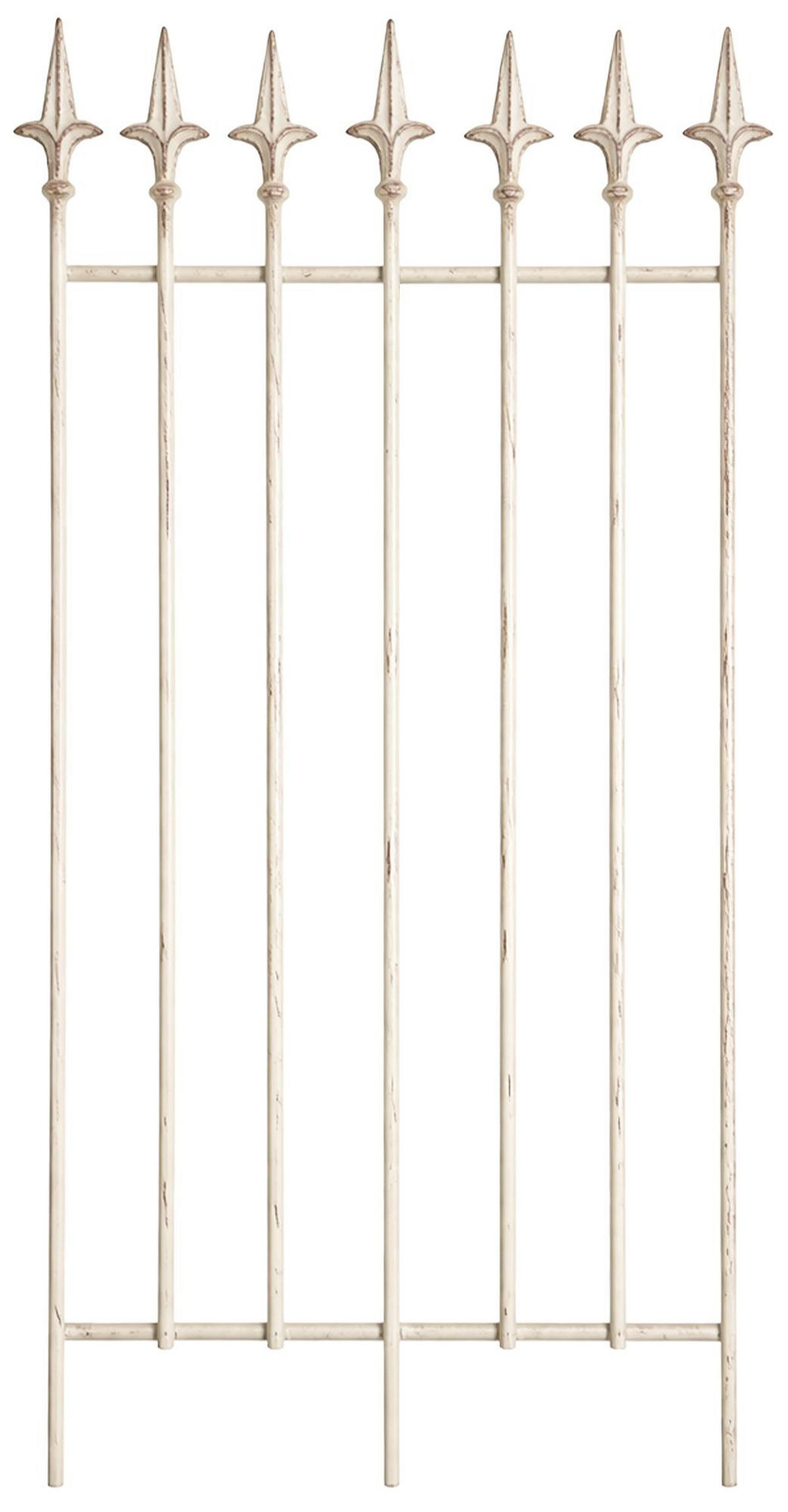 RANKGITTER Freya 2er Set 50x0,7x100cm Metall Antik-Creme Rankhilfe - Creme, Metall (50/100/0.7cm) - DELUKE