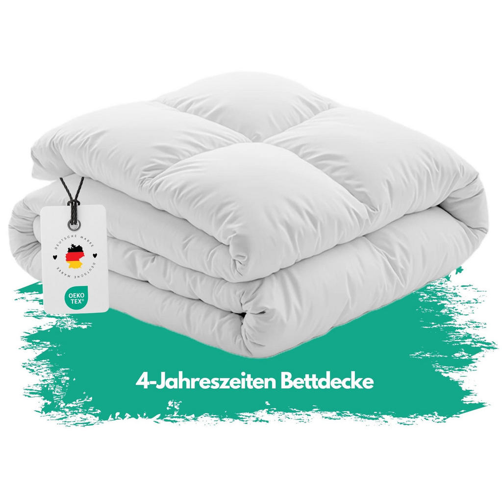 Thumbnail - Carpe Sonno 4-Jahreszeiten-Bettdecke, Weiß, Textil, Uni, Füllung: Polyester, Rechteckig, 135x200 cm, Oeko-Tex® Standard ...