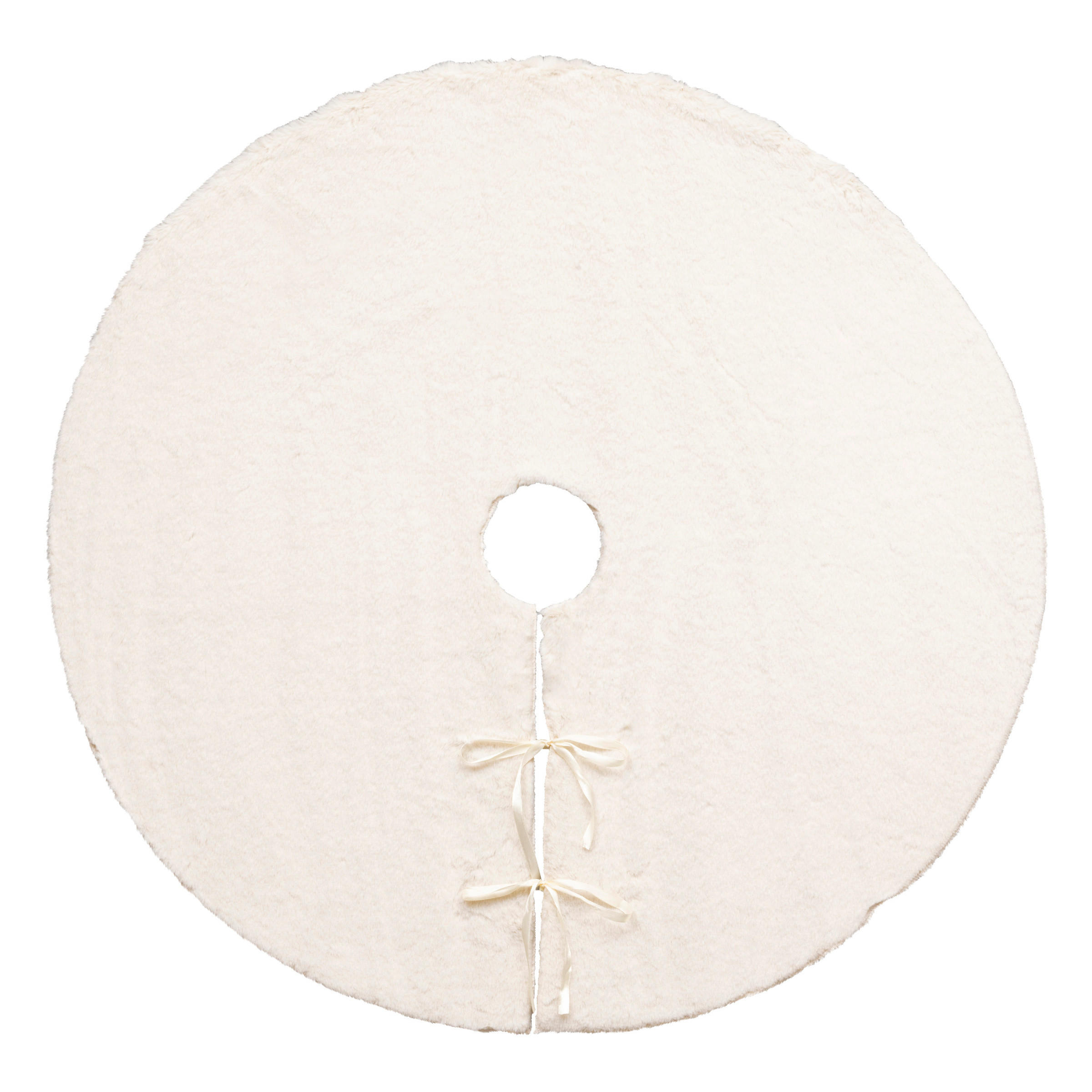 WEIHNACHTSBAUMROCK Kunstfell Ø 90 cm - Weiß, Textil (90/90/90cm) - Atmosphera Createur d´interieur