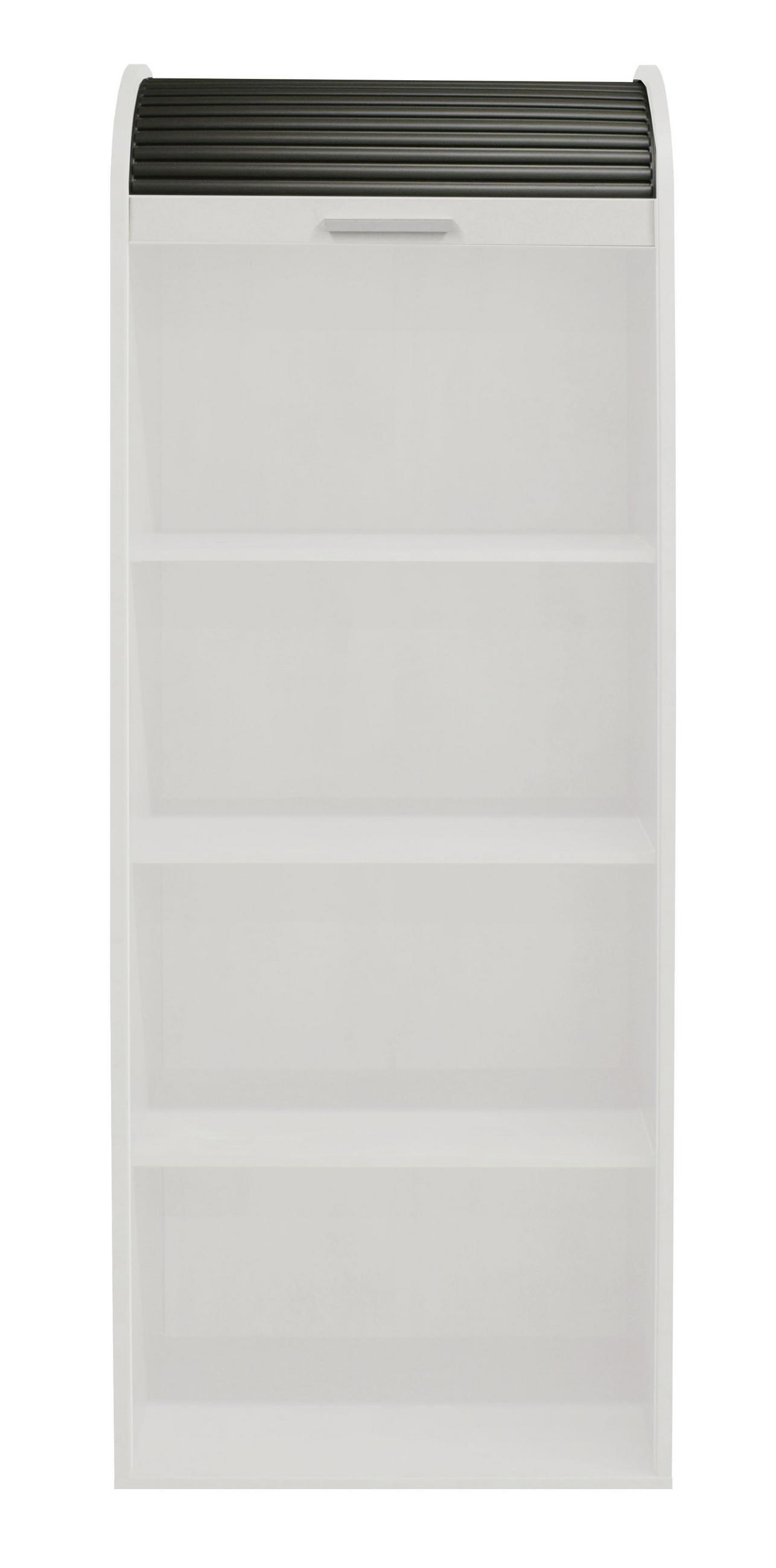JALOUSIESCHRANK Eadith 69 x 44 x 192 Rollladenschrank Weiß Matt Lack/Graphit - Graphitfarben/Weiß, Holz (69/192/44cm) - 58aufmkessel