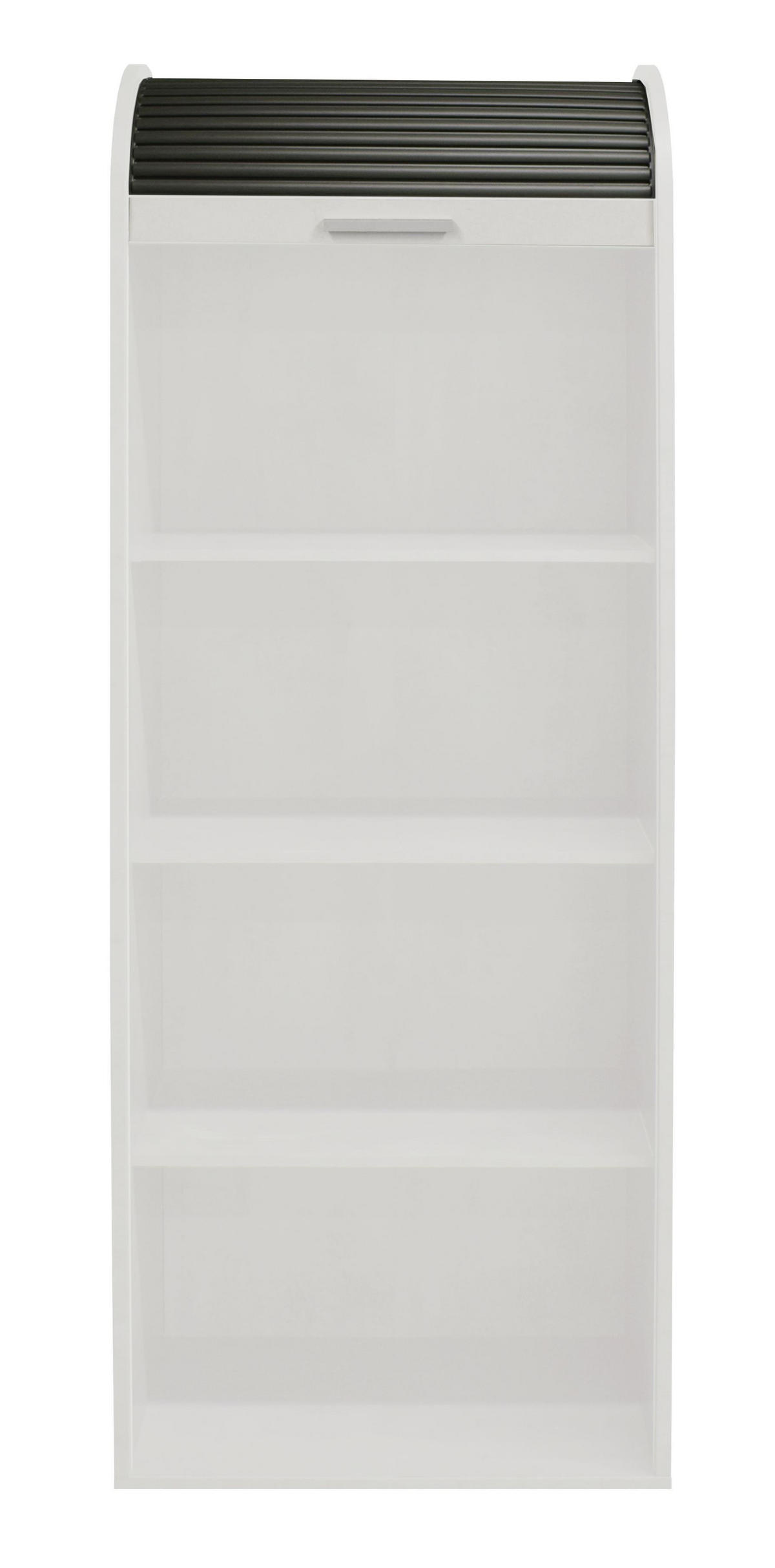JALOUSIESCHRANK Eadith 69 x 44 x 192 Rollladenschrank Weiß Matt Lack/Graphit - Graphitfarben/Weiß, Holz (69/192/44cm) - 58aufmkessel