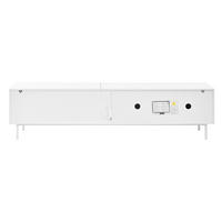 TV-ELEMENT180X40X45CM WeißLowboard mit LEDBeleuchtung und Schiebetüren - Weiß, Holz (47.5/18.01/115.01cm) - Raelunyi