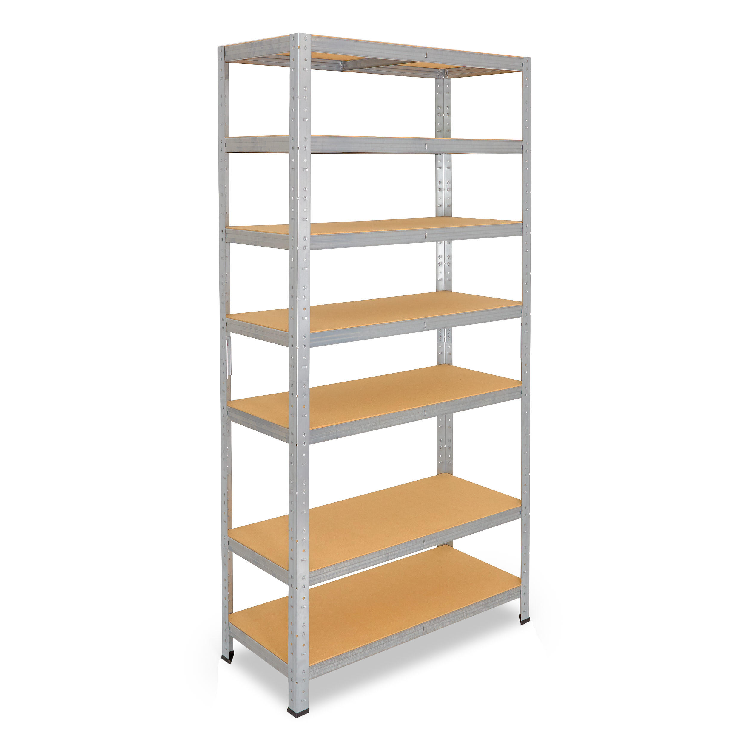 SCHWERLASTREGAL HOME 230x75x40 cm in verzinkt mit 7 Böden und 125 kg Traglast pro Boden - Silberfarben, Metall (75/230/40cm) - shelfplaza