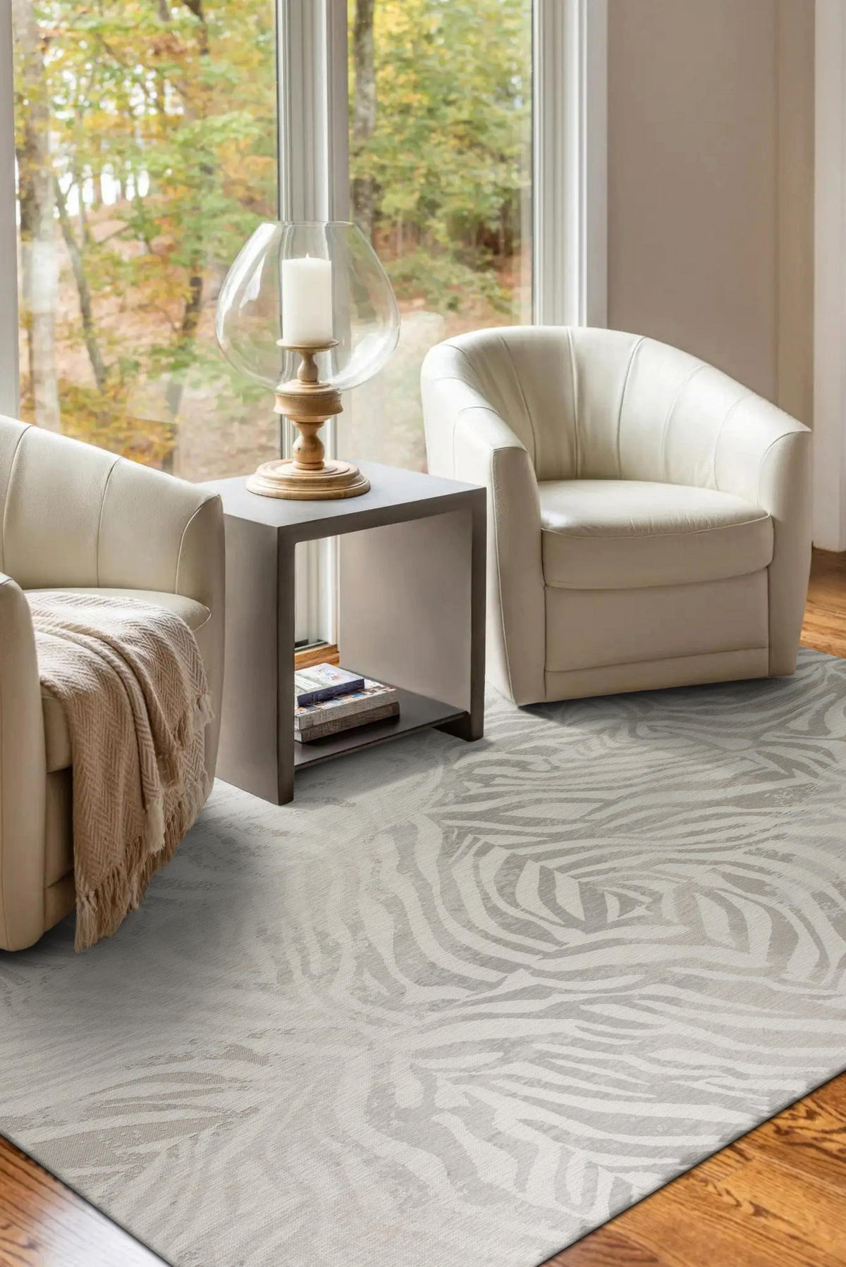 TEPPICH modern In-/Outdoor Flachgewebe SAVANE Grau 240x340 cm - Grau, Textil (240/340cm) - Novatrend