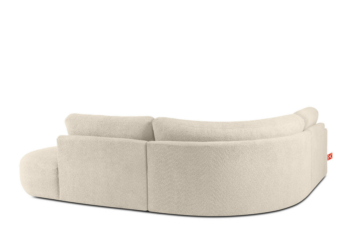 ECKSOFA RECHTS ZUCCO, Hellbeige - Hellbraun, Holz/Holzwerkstoff (224/293cm) - KONSIMO®