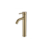 WASCHTISCHARMATUR - 16.5 cm x 4.9 cm - metall - goldfarben Salavan - Goldfarben, Metall (16.5/30.6/4.9cm) - Vente-Unique