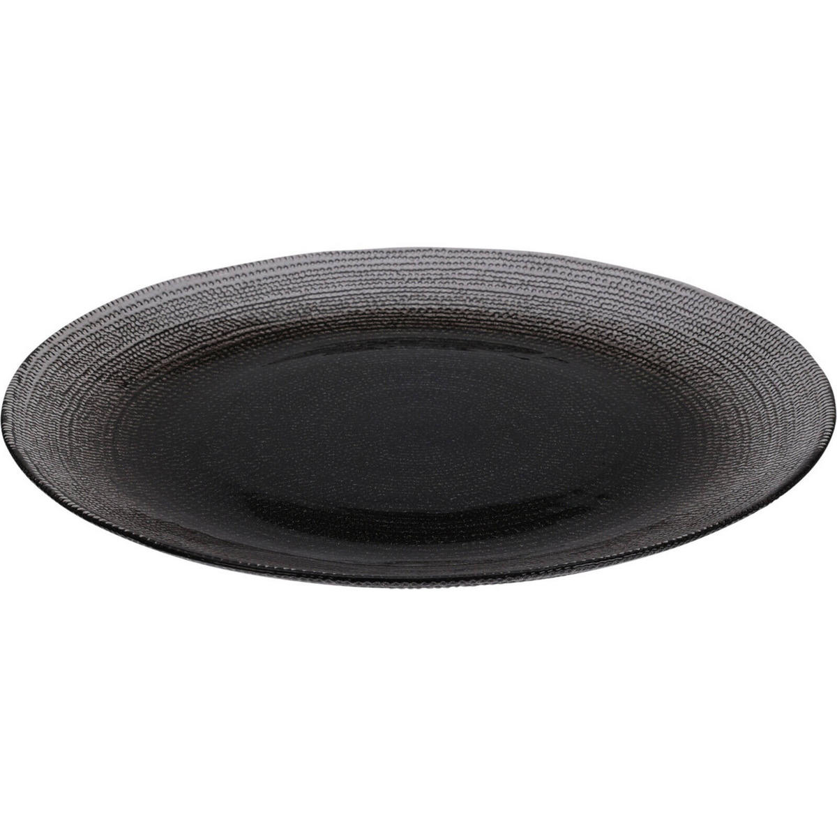 TELLER Lakris Ø 28 cm - Anthrazit, Glas (28cm) - Home Styling Collection