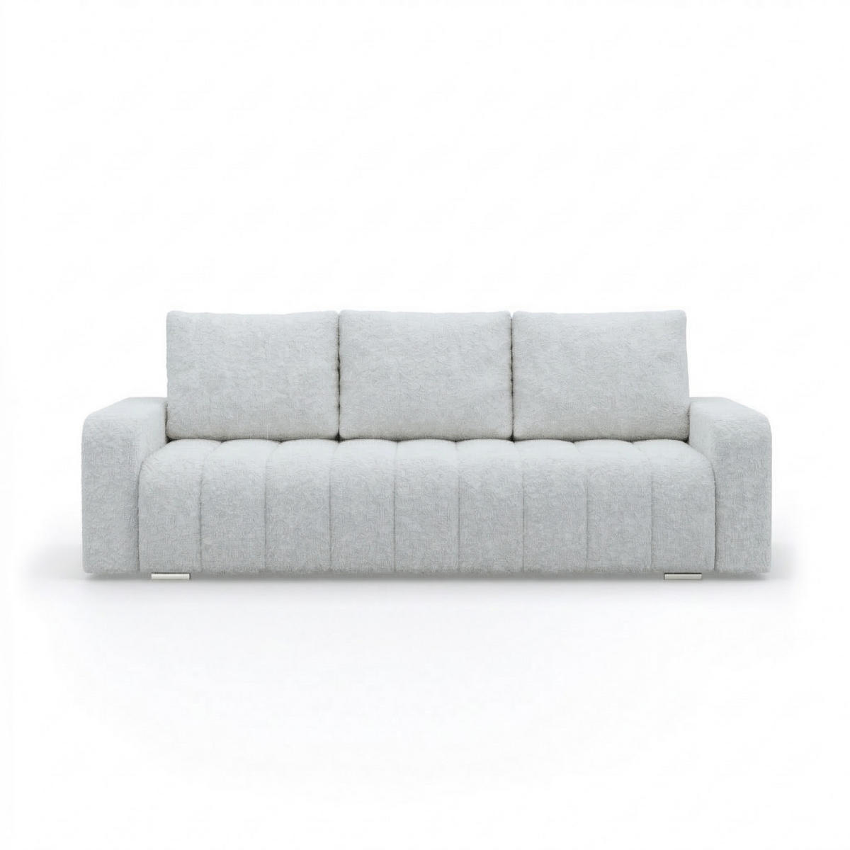 SOFA 3-SITZER MIT SCHLAFFUNKTION ABRIELLE Grau - Grau, Textil (97/87/227cm) - Mebligo