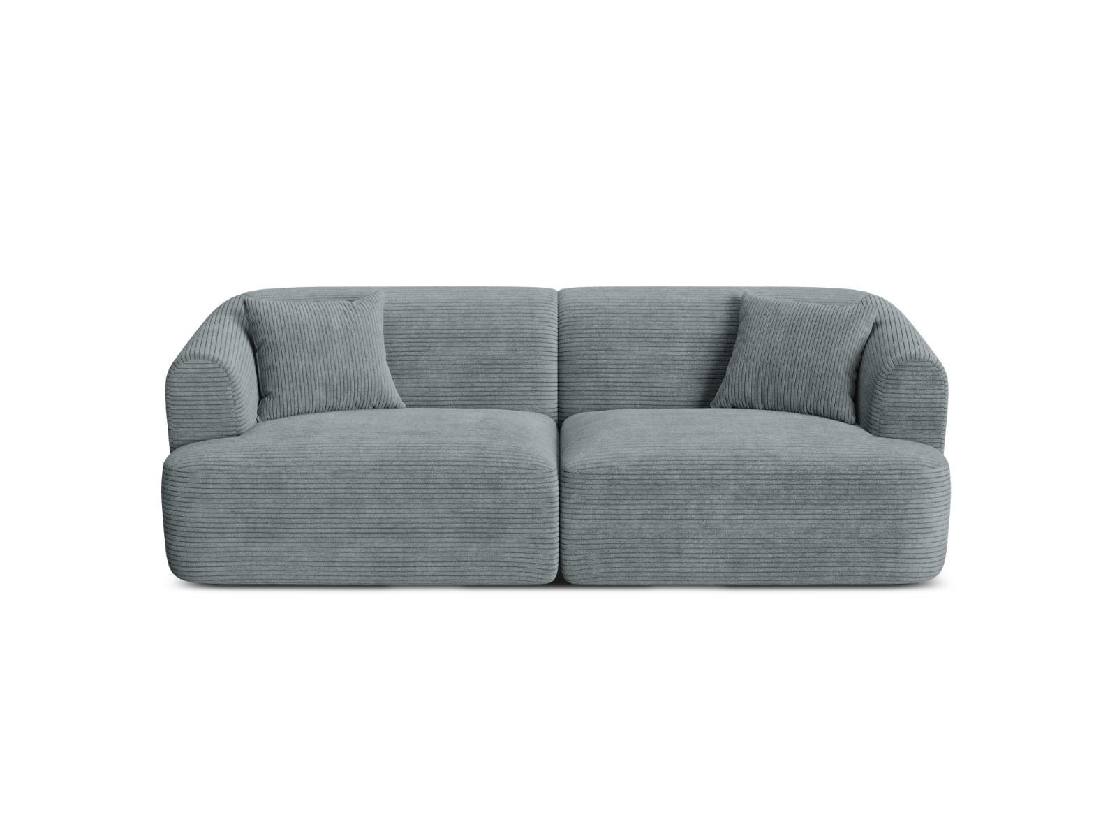 MODULARES-SOFA Campi aus Cord dunkelgrau 3 Sitzplätze - Dunkelgrau, Textil (90/70/220cm) - Cosmopolitan Design