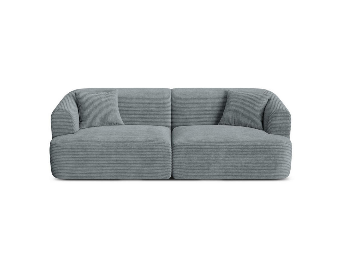 MODULARES-SOFA Campi aus Cord dunkelgrau 3 Sitzplätze - Dunkelgrau, Textil (90/70/220cm) - Cosmopolitan Design