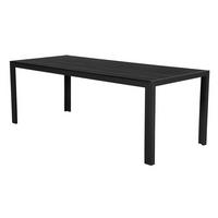GARTENTISCH Schwarz - Schwarz, Holzwerkstoff (90/205/75cm) - ebuy24