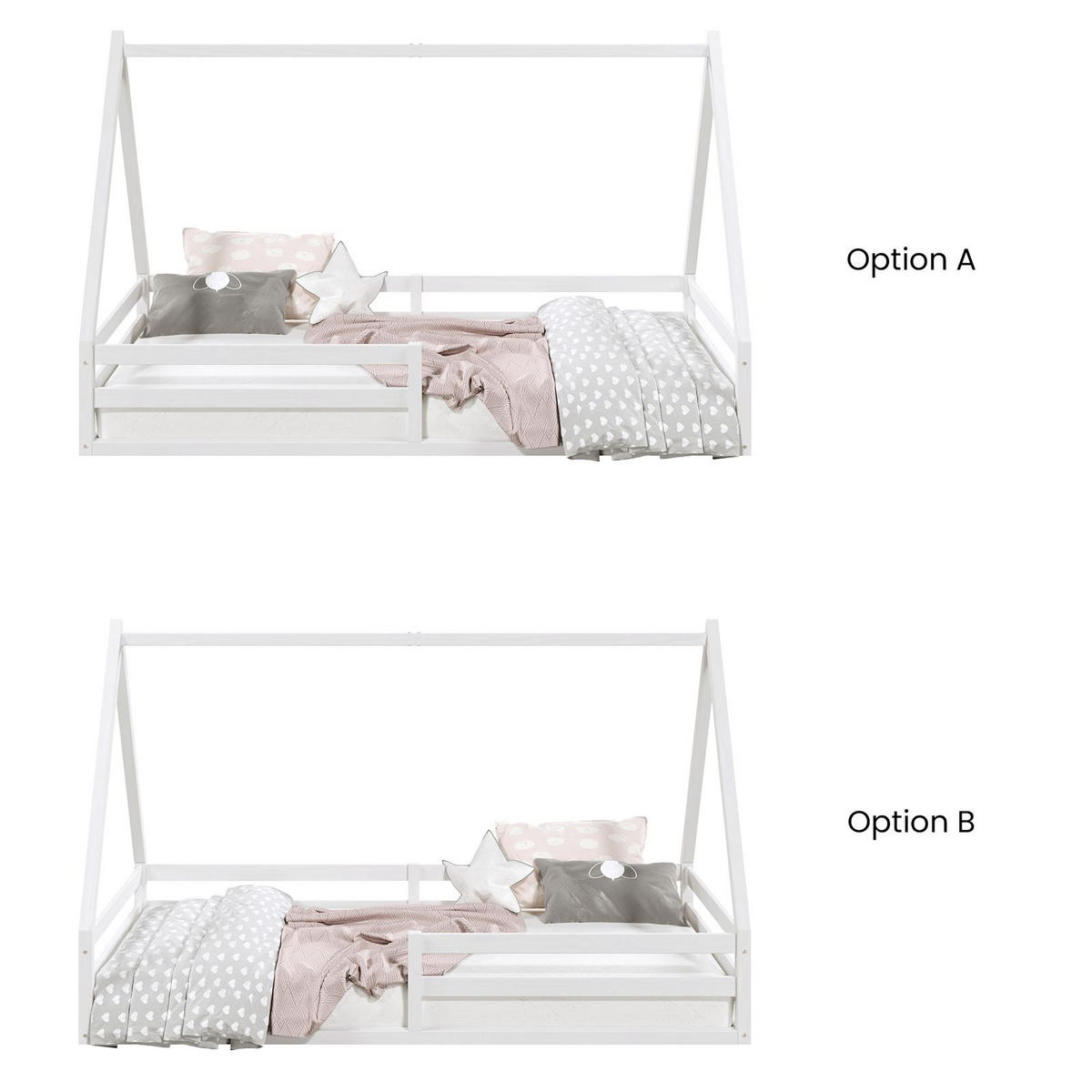 HAUSBETT SILA 90x190 cm weiß - Weiß, Holz (90/190cm) - IDIMEX