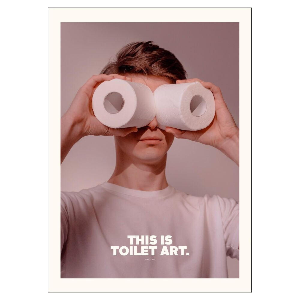 POSTER A.P. Atelier - Toilet - Naturfarben, Papier (70/100/0.1cm) - Poster&Frame