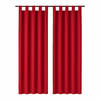 SCHLAUFENSCHAL blickdicht 140x245 cm Rot 2er-Pack - Rot, Textil (140/245cm)