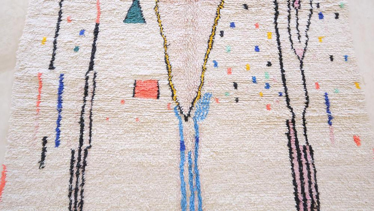 BERBERTEPPICH marokkanisch aus Wolle Pop 200x 300 cm - Multicolor, Naturmaterialien (200/300cm) - AFK Living
