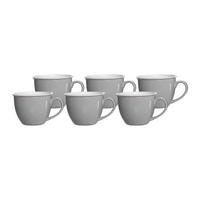 JUMBOTASSEN Doppio Grau 350 ml 6er Set - Grau, Keramik (0.35L) - Ritzenhoff Breker