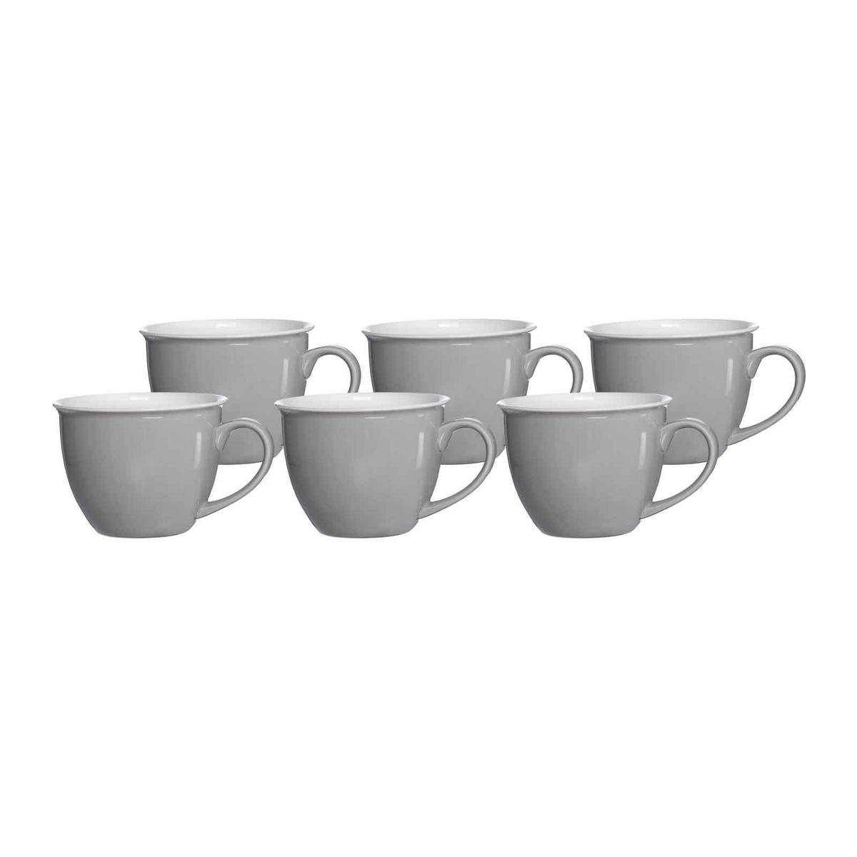 JUMBOTASSEN Doppio Grau 350 ml 6er Set - Grau, Keramik (0.35L) - Ritzenhoff Breker