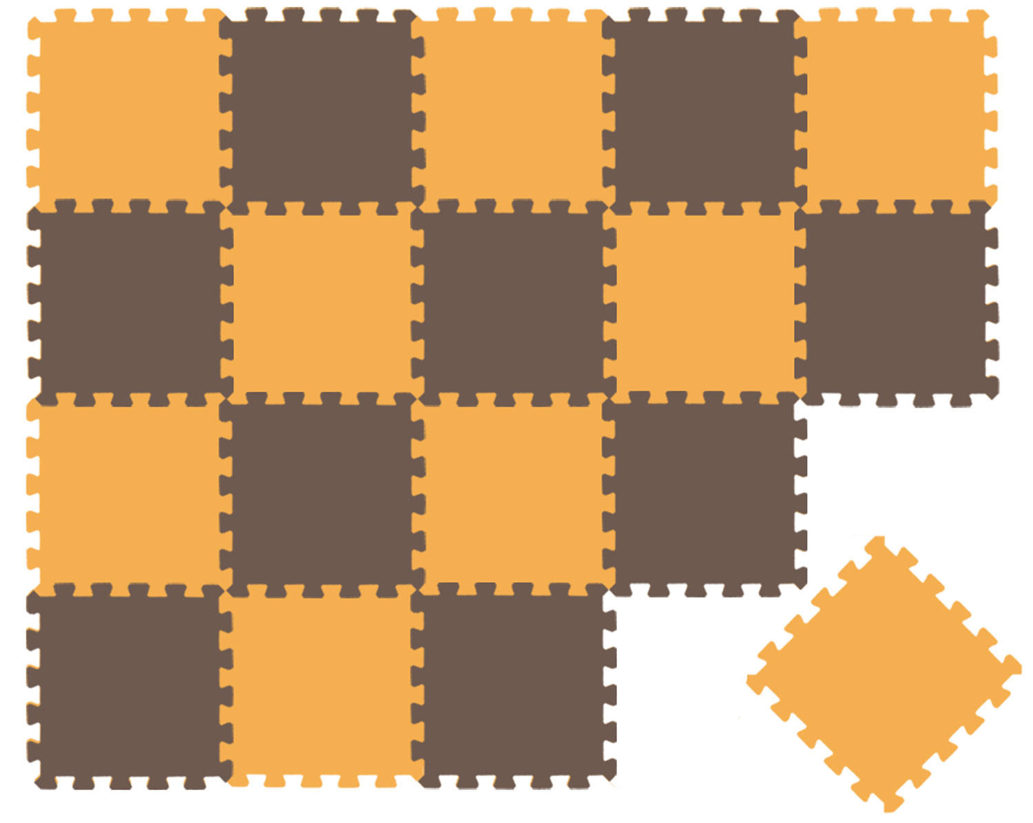 SPIELMATTE ab Null - 180/90/1 cm Puzzlematte Blau - Multicolor, Kunststoff (30/30cm) - Littletom