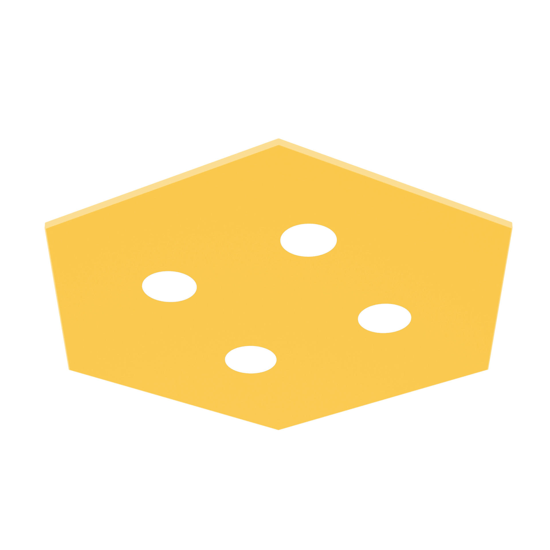 Lumicom Deckenleuchte Gelb 65x4x55 cm