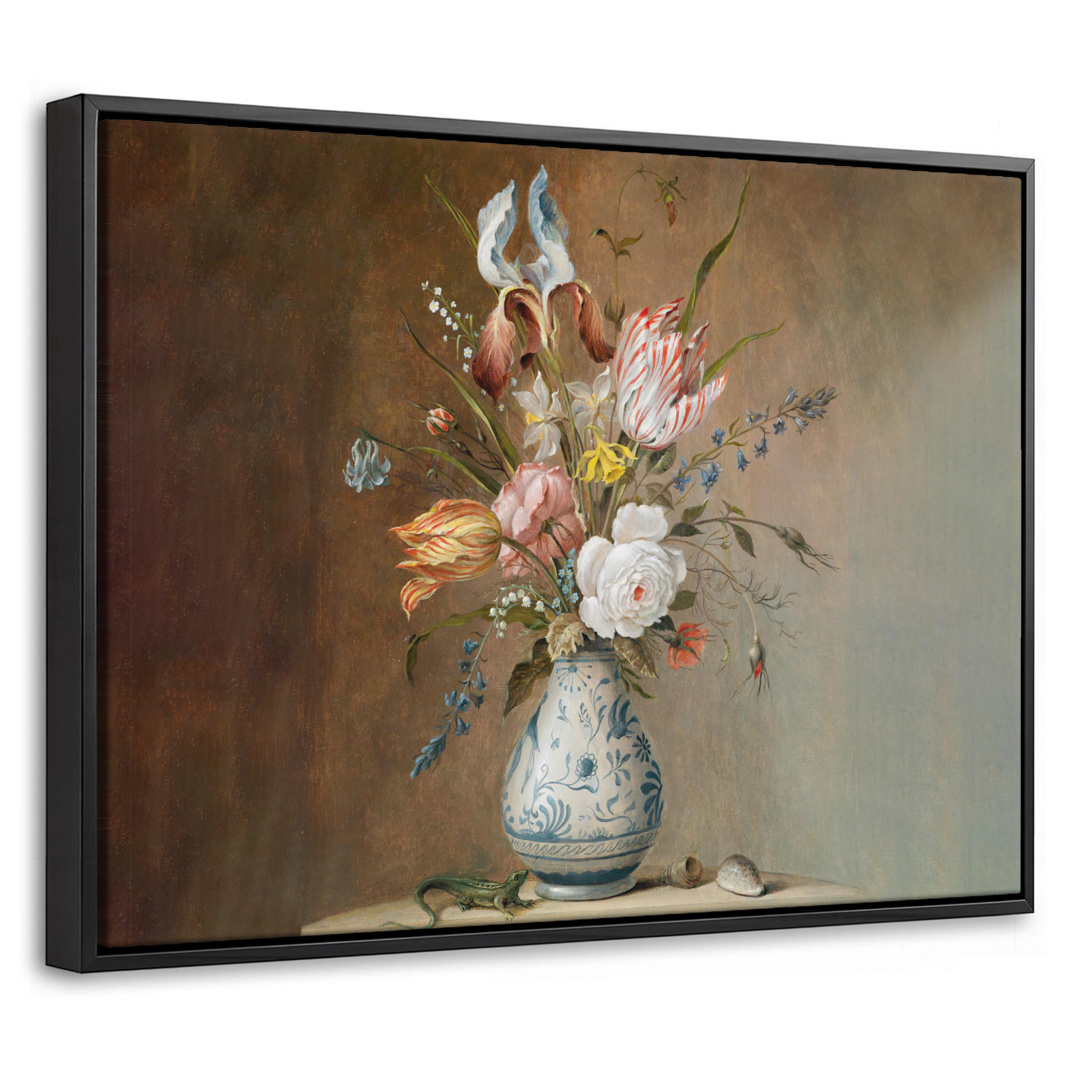 MuchoWow Leinwand Hellbraun 40x30 cm