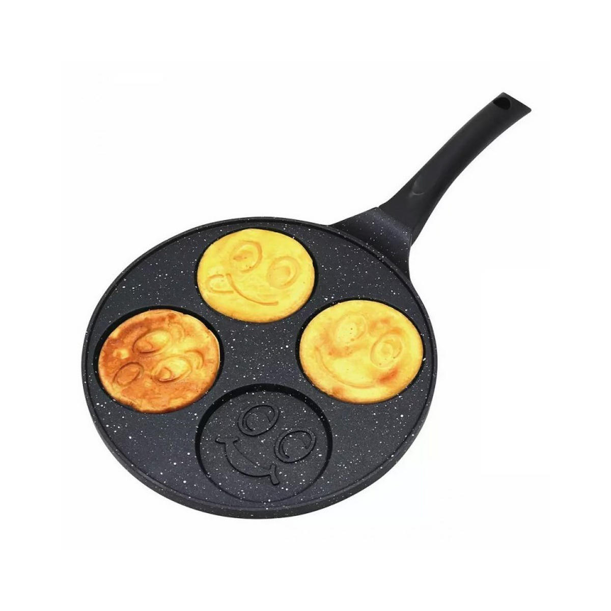PFANNKUCHENPFANNE Graphit 26.5/26.5/1.3 cm 34676 - Graphitfarben, Kunststoff (26.5cm) - Kinghoff 