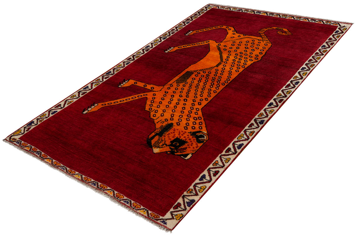 ORIENTTEPPICH handgeknüpft Gashgai Rot 185/109 cm Schurwolle - Rot, Textil (109/185cm) - Looma