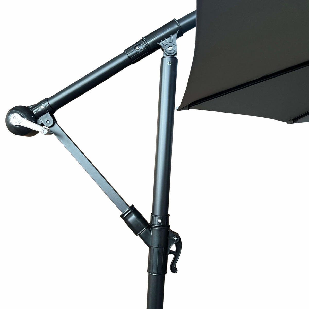 SONNENSCHRIM Grau 245/300 cm - Schwarz/Grau, Metall (300/300cm) - Akord