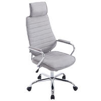 BÜROSTUHL Rocket Stoff Hellgrau - Grau, Textil/Metall (60/128/67cm) - TPFLiving