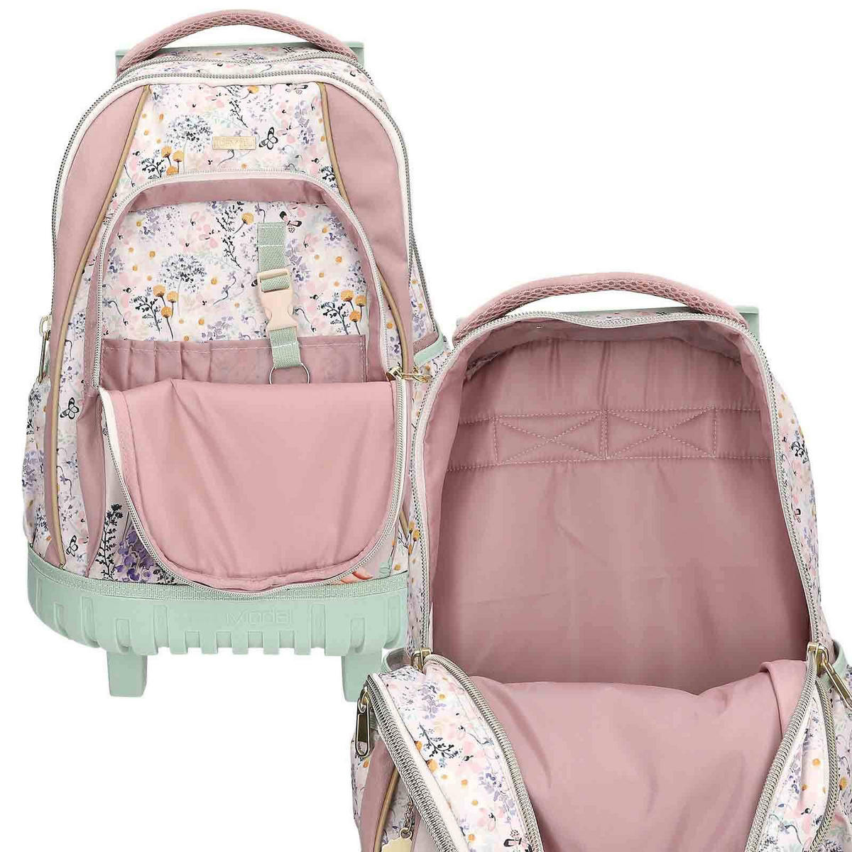 SCHULRUCKSACK TROLLEY SUMMER FEELING TOPModel bunt 25 x 34 x 52 cm - Multicolor, Textil (34/25cm) - Depesche Germany