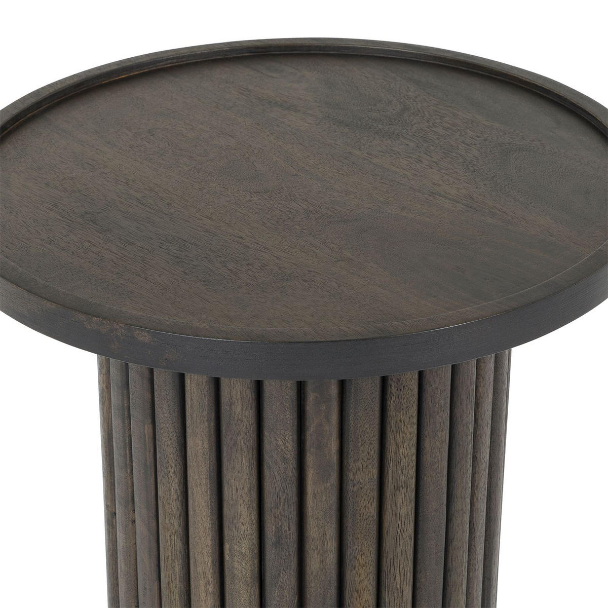 COUCHTISCH SARDA braun/weiß - Braun/Weiß, Naturmaterialien/Holz (46/46/53cm) - IDIMEX