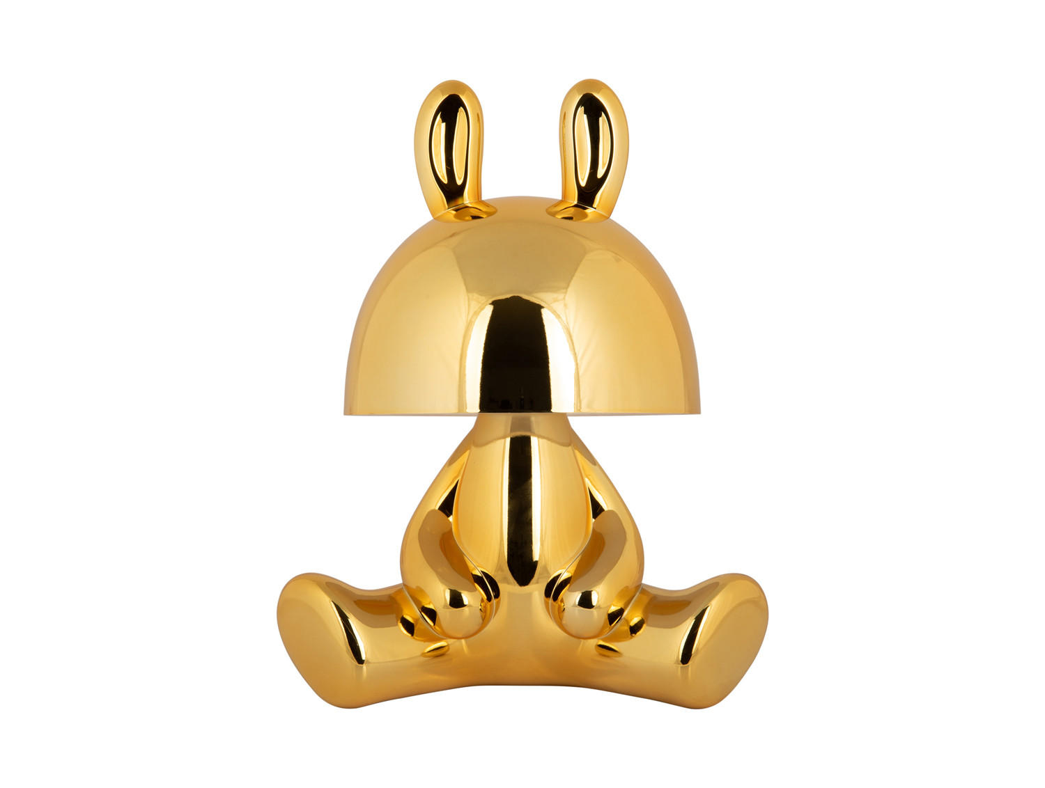 TISCHLAMPE Bunny 22/17/27 cm - Goldfarben, Kunststoff (22/17/27cm) - Leitmotiv