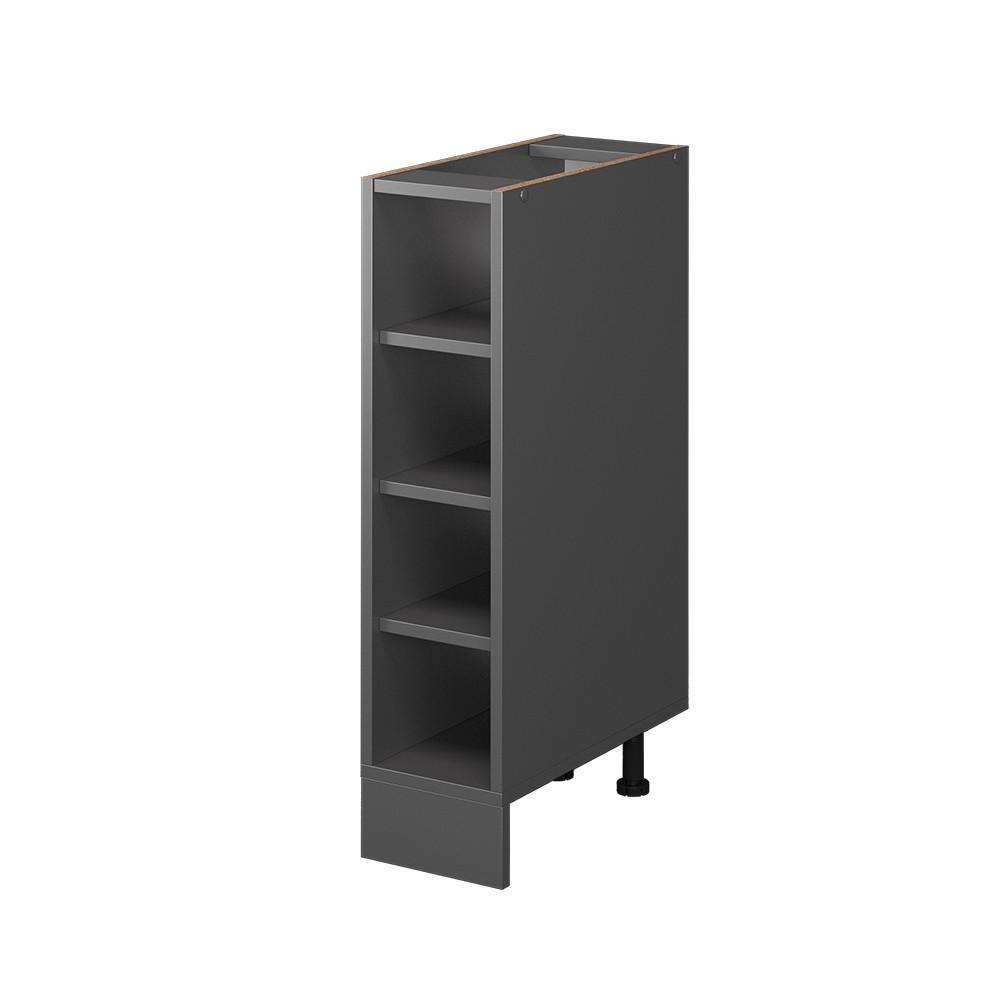 KÜCHENREGAL R-Line Anthrazit 20 cm ohne AP - Anthrazit, Holzwerkstoff (20/81.6/44cm) - Vicco