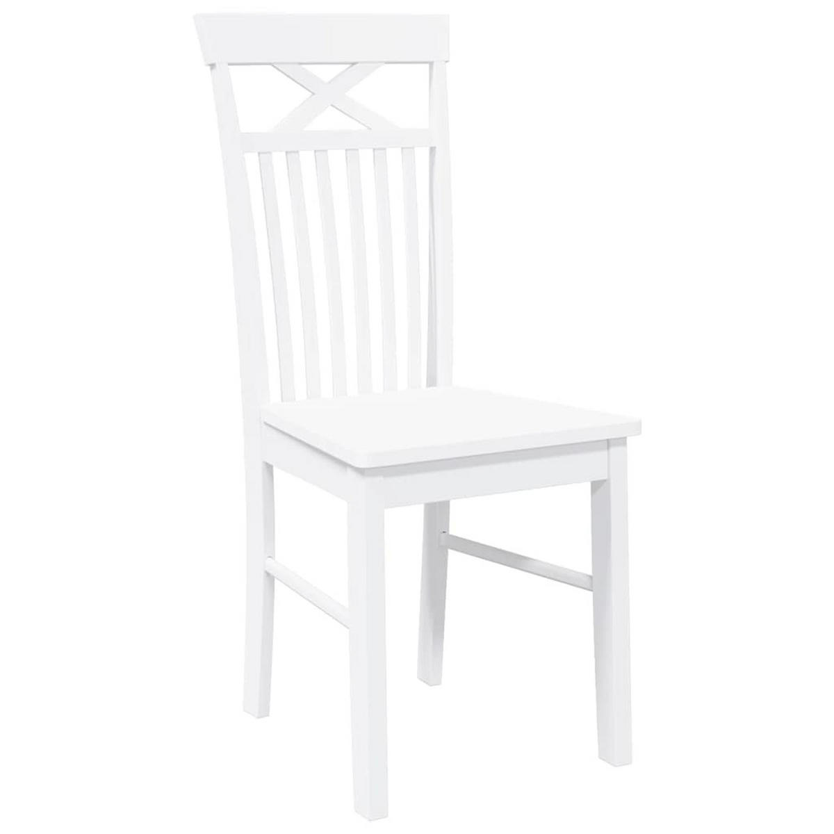 STUHL-SET 2 Stk Korngrafenbach 42.5/94/53.5 cm - Weiß, Holz (42.5/94/53.5cm) - ZMH