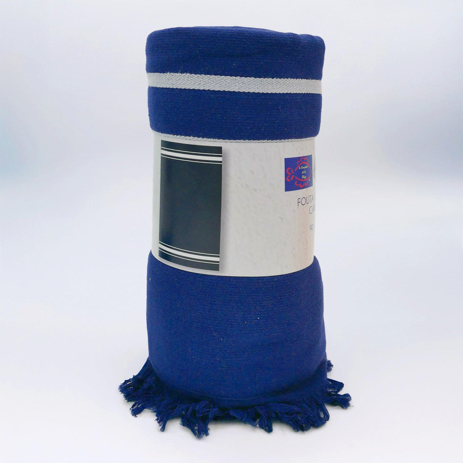 HAMAMTUCH mit Frottee gefüttert Blau 90x170 340g/m² - Karibik Marine - Blau, Textil (170/90cm) - LE COMPTOIR DE LA PLAGE