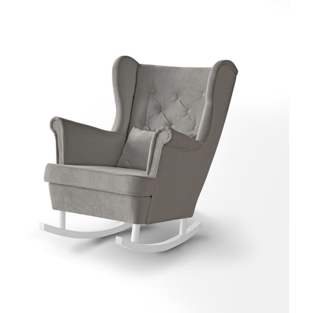 Beautysofa Schaukelstuhl Beige 82x103x108 cm